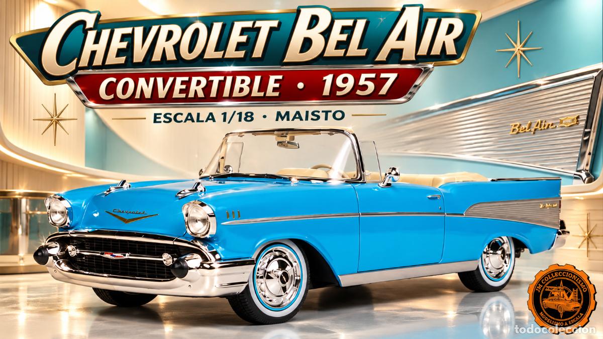Carros em escala: Chevrolet Bel Air Convertible 1957