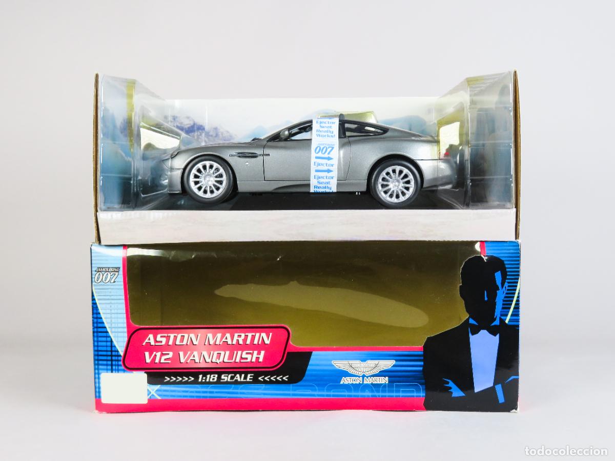 Carros em escala: Aston Martin V12 Vanquish 007 James Bond Guiloy 1/18 nuevo con caja