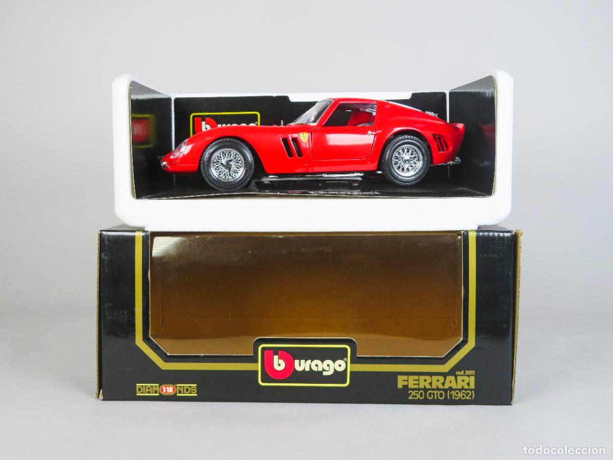 Coches a escala: Ferrari 250 GTO 1962 Burago 1/18 nuevo con caja
