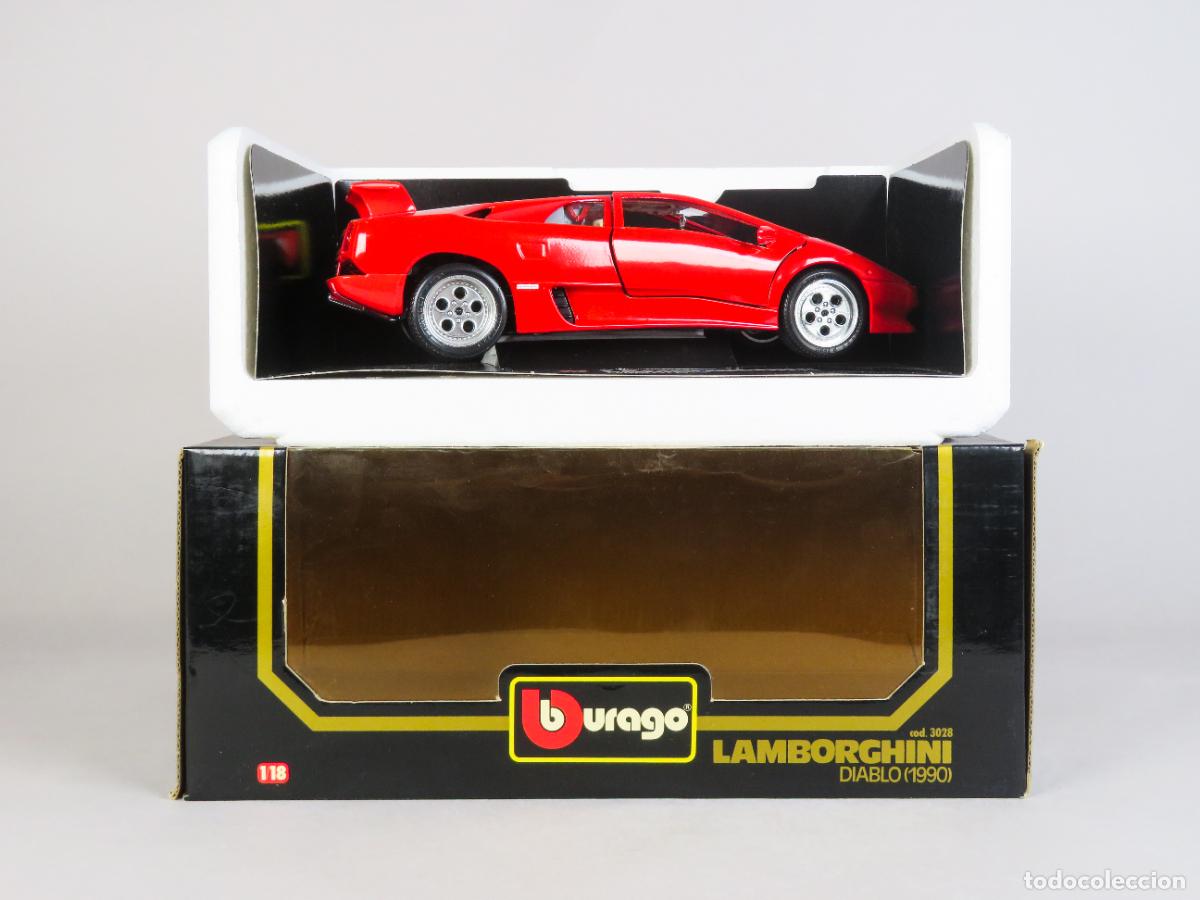 Coches a escala: Lamborghini Diablo 1990 Burago 1/18 nuevo con caja