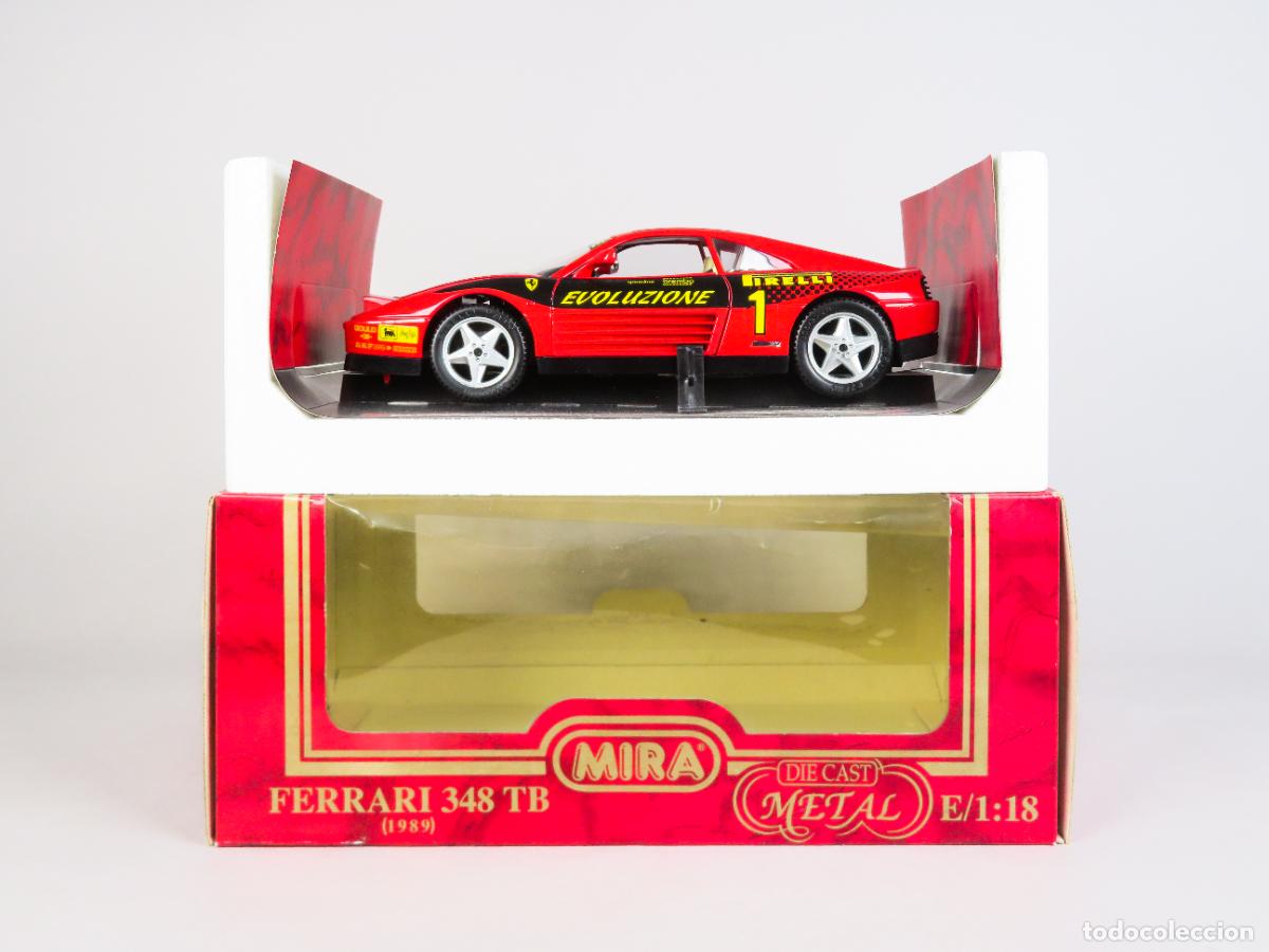 Coches a escala: Ferrari 348 TB Rally 1989 Mira rojo Golden Line 1/18 nuevo con caja