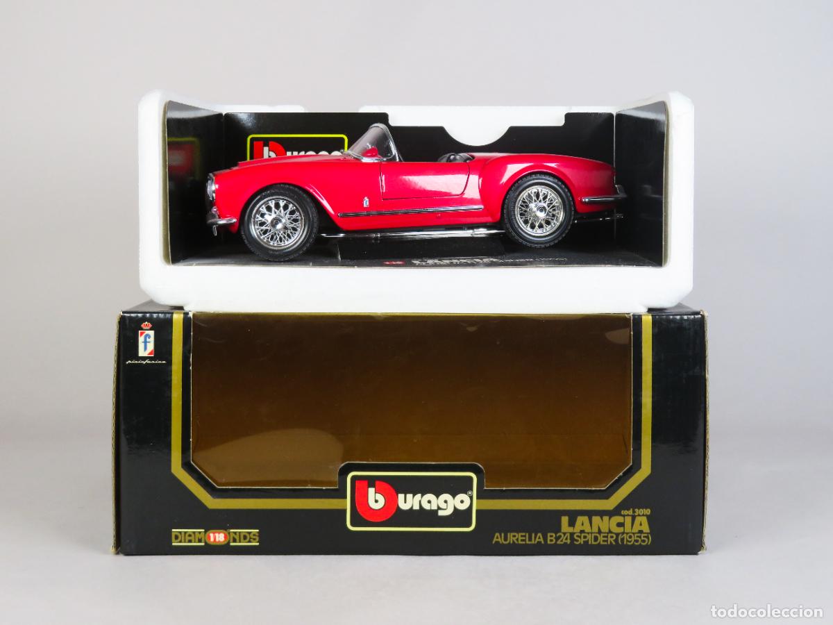 Coches a escala: Lancia Aurelia B24 Spider 1955 Burago 1/18 nuevo con caja