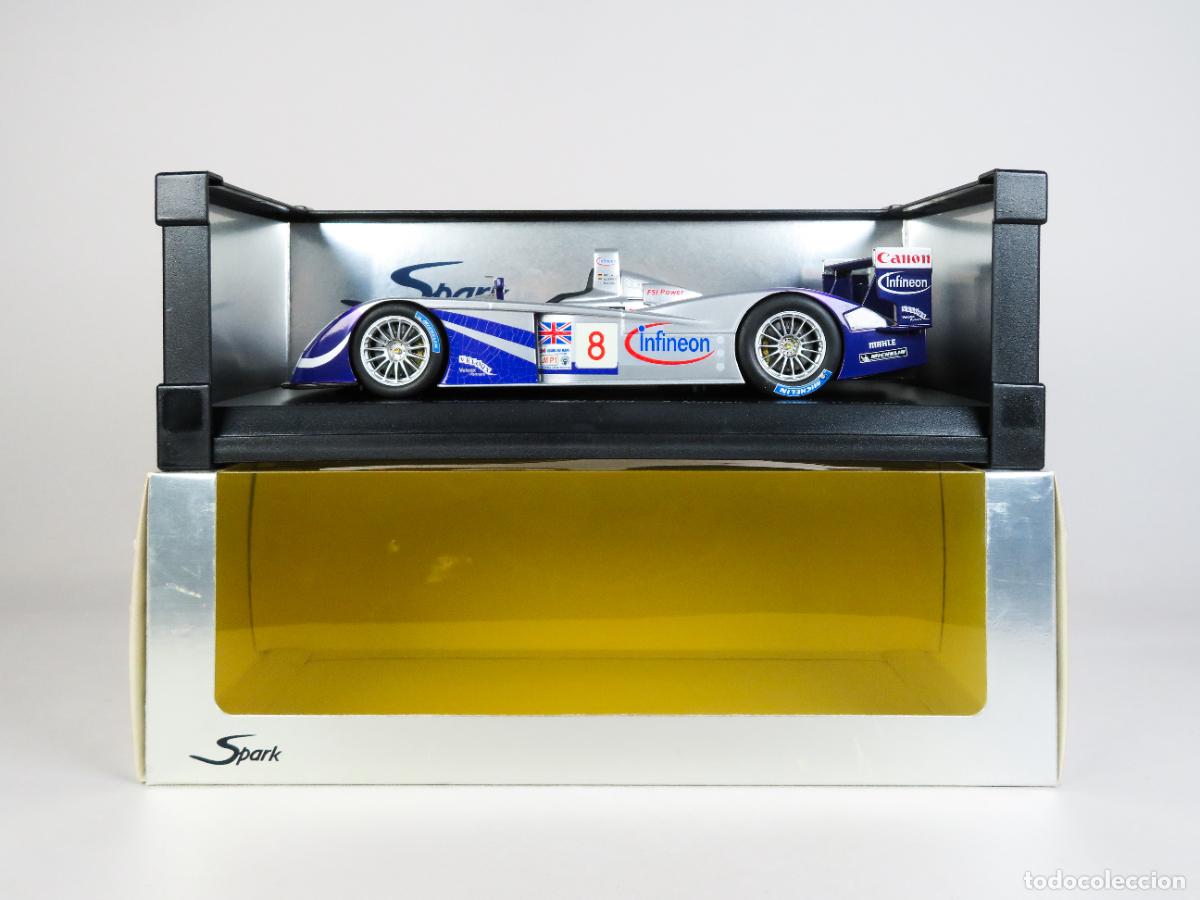 Coches a escala: Audi R8 Team Veloqx 8 5TH LM 2004 SPARK 1/18 nuevo con caja