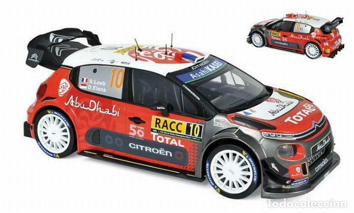 Auto in scala: Coche de Rally Citroen C3 WRC - Rallye de Catalu&ntilde;a (Spain), 2018 - S. Loeb / D. Elena (Escala 1:24)