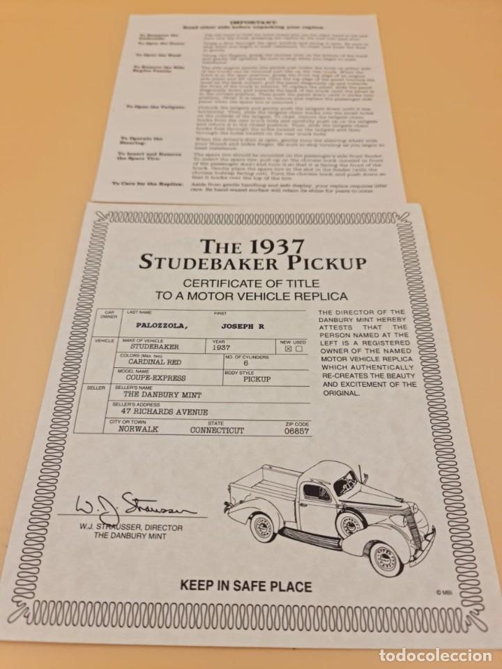 Coches a escala: Danbury Mint - 1:24 - Pick up Studebaker de 1937 - Foto 12