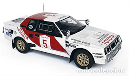 Coches a escala: Coche Rally TOYOTA CELICA TWIN CAM TURBO / Waldegaard - Thorszelius / 1984 (Esc 1:24) n34,rallye,ixo