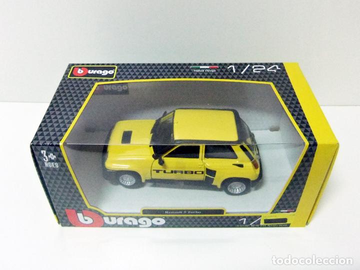 Die cast 1/24 Modellino Auto Renault 5 Turbo 2 gialla by Burago