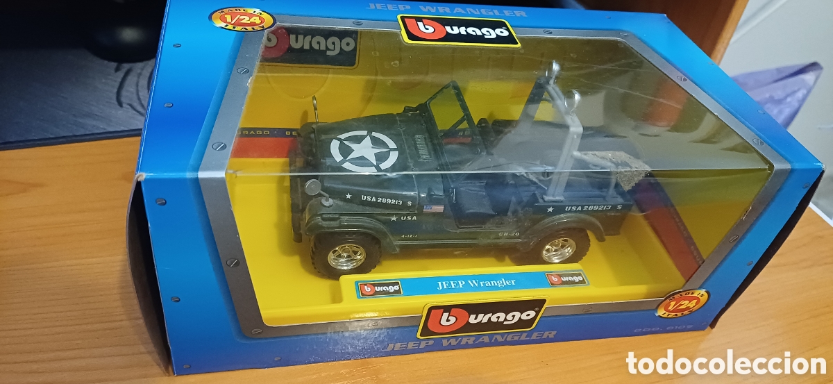Coches a escala: Coche Burago Jeep Wrangler escala 1/24