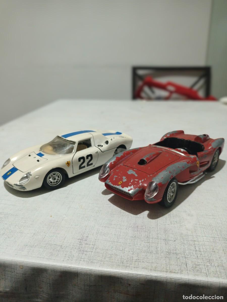 Coches a escala: FERRARIS BURAGO 1:24 250 LM Y 250 TESTAROSSA CABRIO RESTAURAR O PIEZAS.