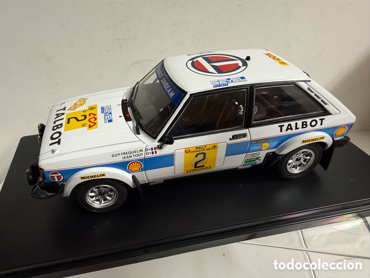 Coches a escala: COCHE ESCALA 1'24-TALBOT SUNBEAM LOTUS-FREQUELIN-TODT-RALLY CODASUR ARGENTINA-1981-(&)