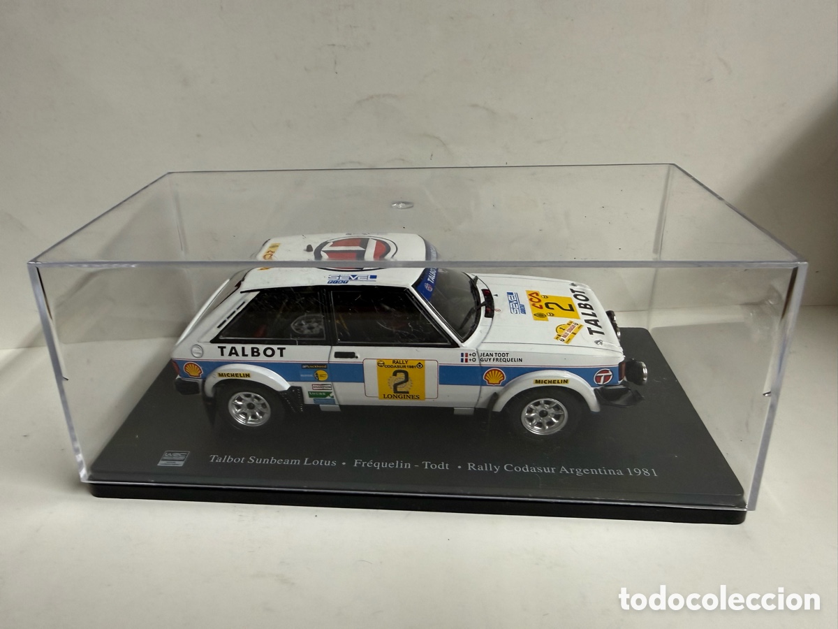 Coches a escala: COCHE ESCALA 1'24-TALBOT SUNBEAM LOTUS-FREQUELIN-TODT-RALLY CODASUR ARGENTINA-1981-(&)