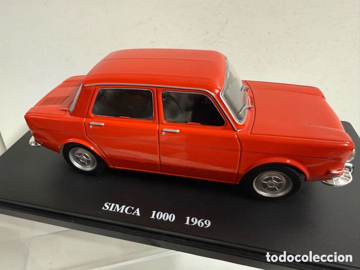 Coches a escala: COCHE ESCALA 1'24-SIMCA 1000-A&Ntilde;O 1968 CON SU CRISTALINA-(&)