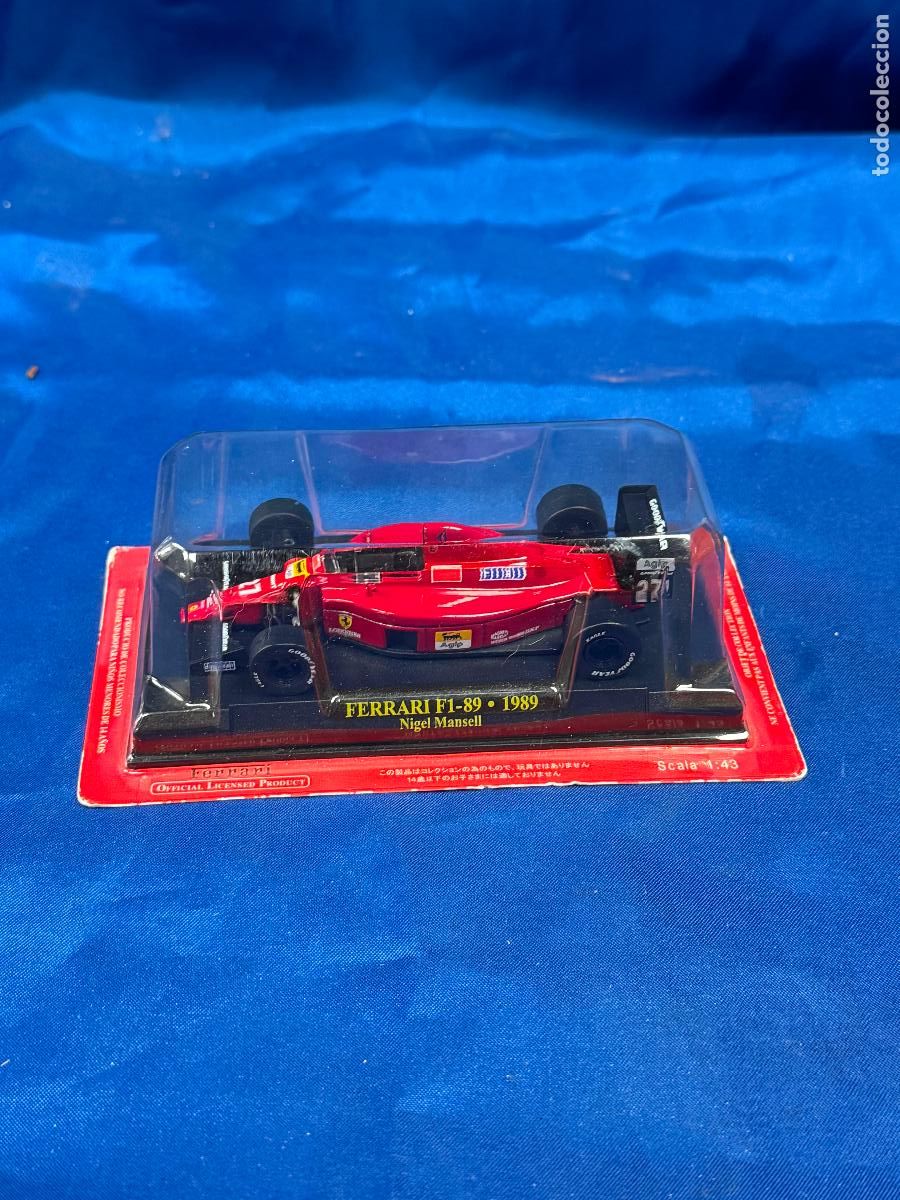 Coches a escala: FERRARI F1-89 DE 1989 EDICCIONES DE ALTAYA, PILOTO NIGEL MANSELL. FERRARI-19