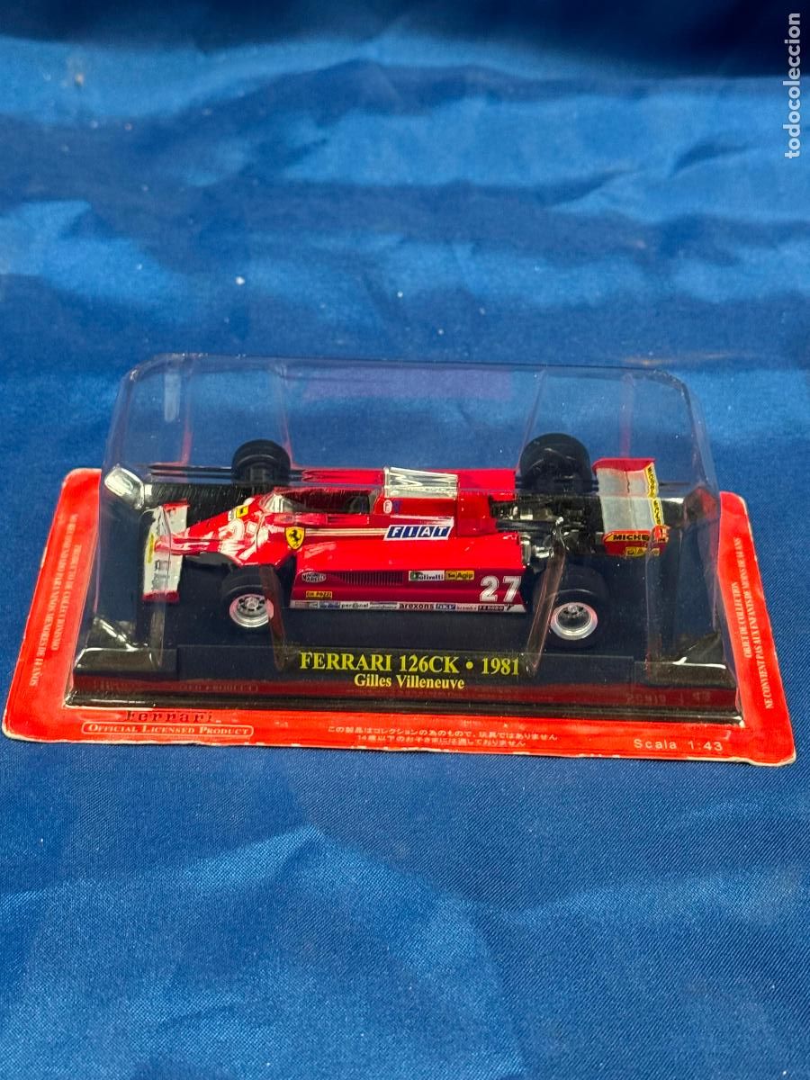 Coches a escala: FERRARI 126CK DE 1981 EDICCIONES DE ALTAYA, PILOTO GILLES VILLENEUVE. FERRARI-12