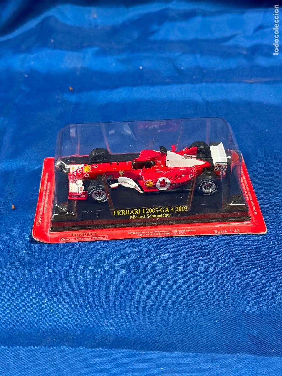 Coches a escala: FERRARI F2003 GA N&ordm;1, MICHAEL SCHUMACHER, 1&ordm; G.P.F1 ESPA&Ntilde;A, MONTMELO 2003
