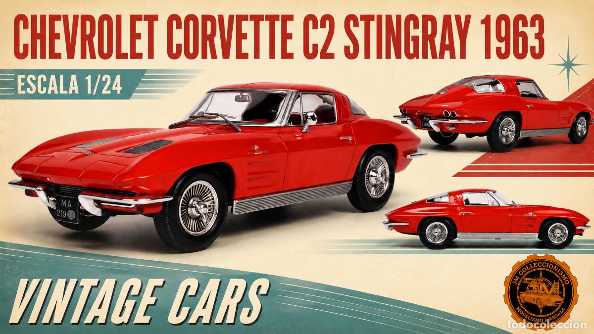 Coches a escala: Chevrolet Corvette C2 Stingray 1963