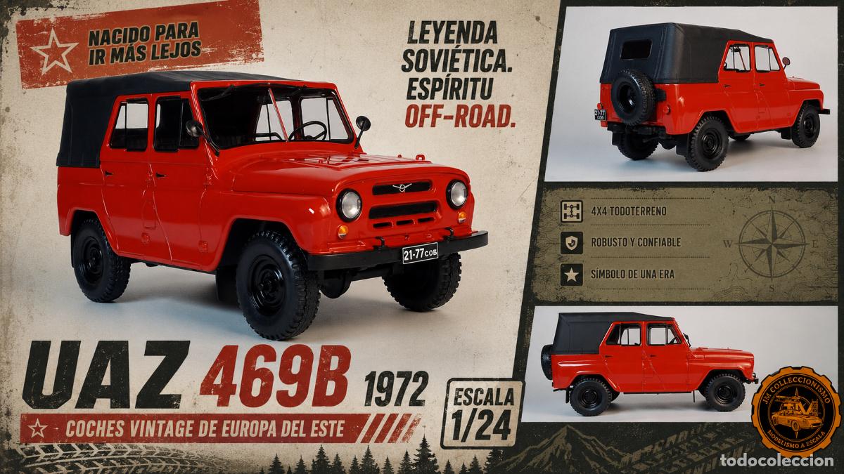 Coches a escala: UAZ 469B 1972 Escala 1/24