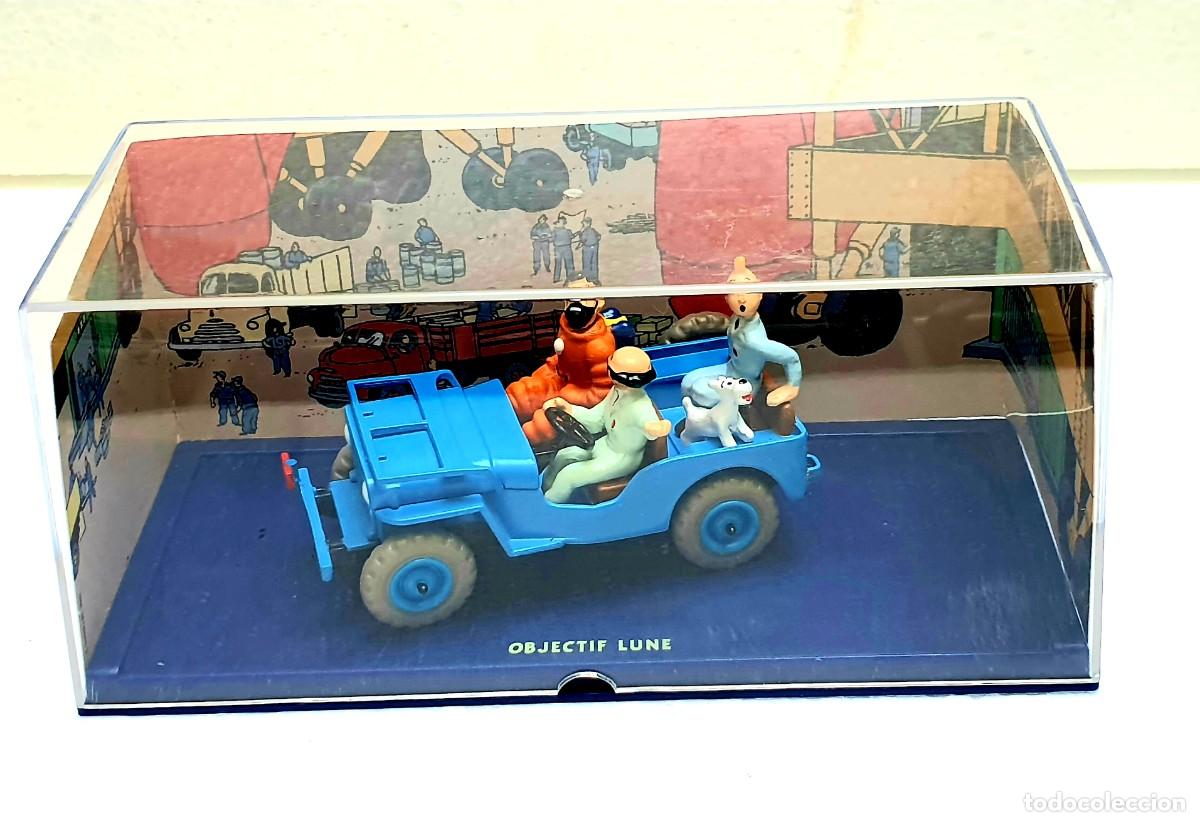 Coches a escala: LOS COCHES DE LAS AVENTURAS DE TIN TIN *** LA JEEP BLEUE *** OBJECTIF LUNE