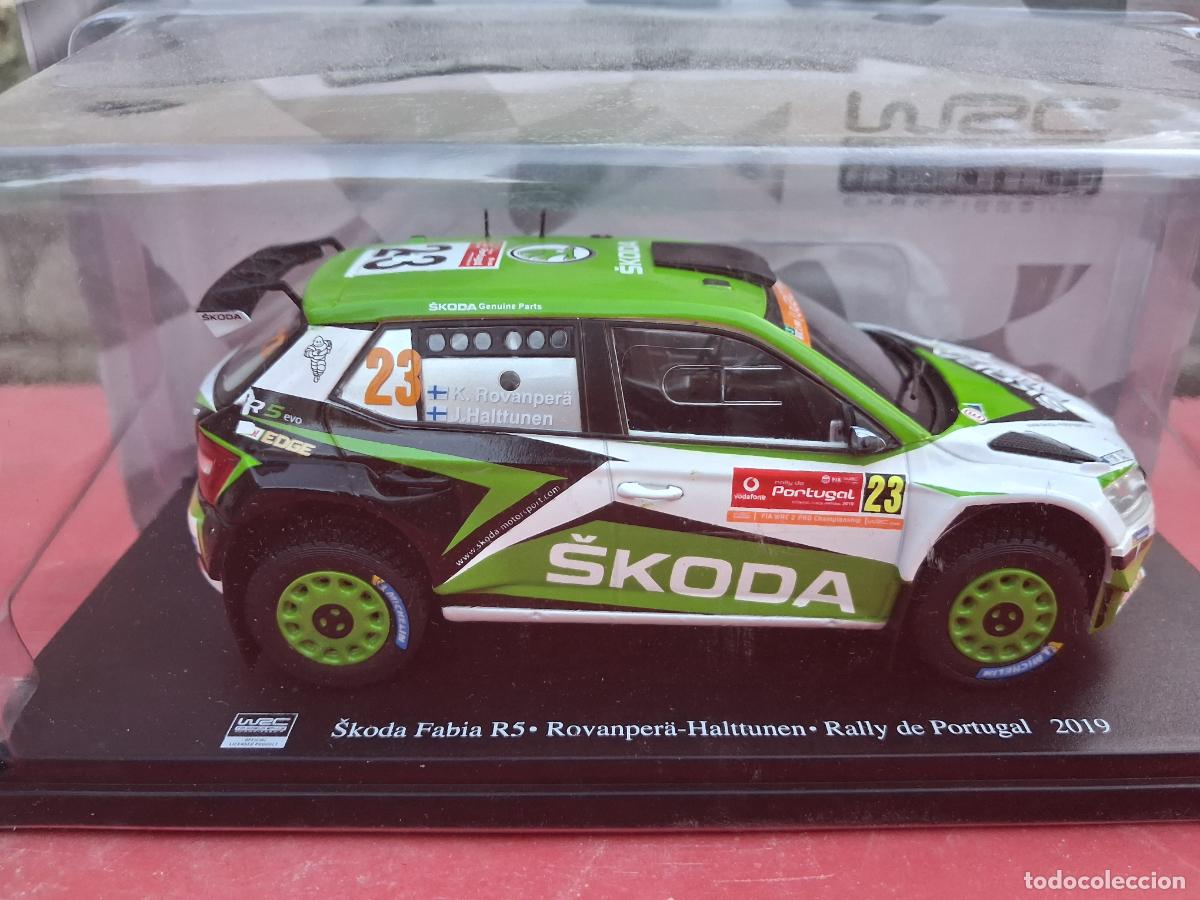 Coches a escala: PRECIOSO COCHE ESCALA 1:24 SKODA FABIA R5 RALLYE PORTUGAL 2019 NUEVO EN BLISTER ORIGINAL