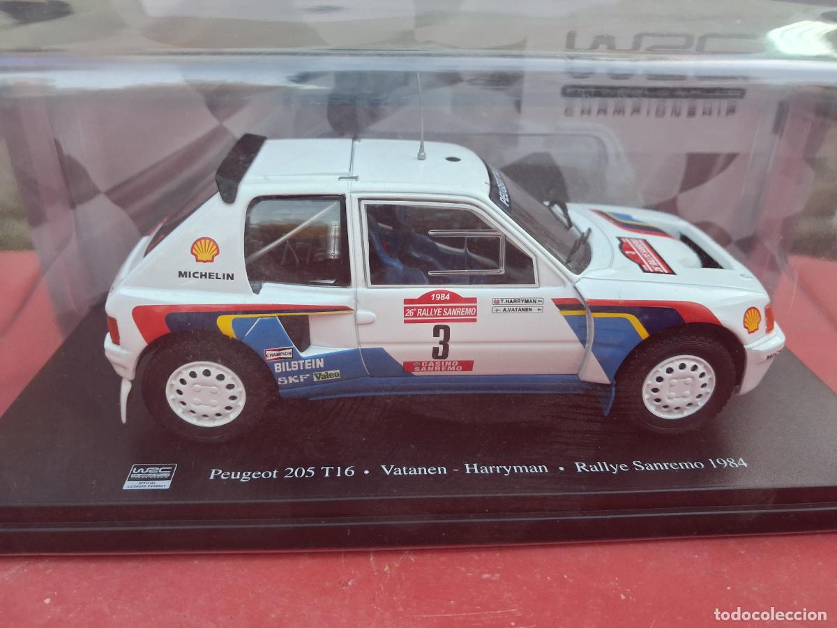 Coches a escala: PRECIOSO COCHE ESCALA 1:24 PEUGEOT 205 T16 SANREMO 1984 NUEVO EN BLISTER ORIGINAL