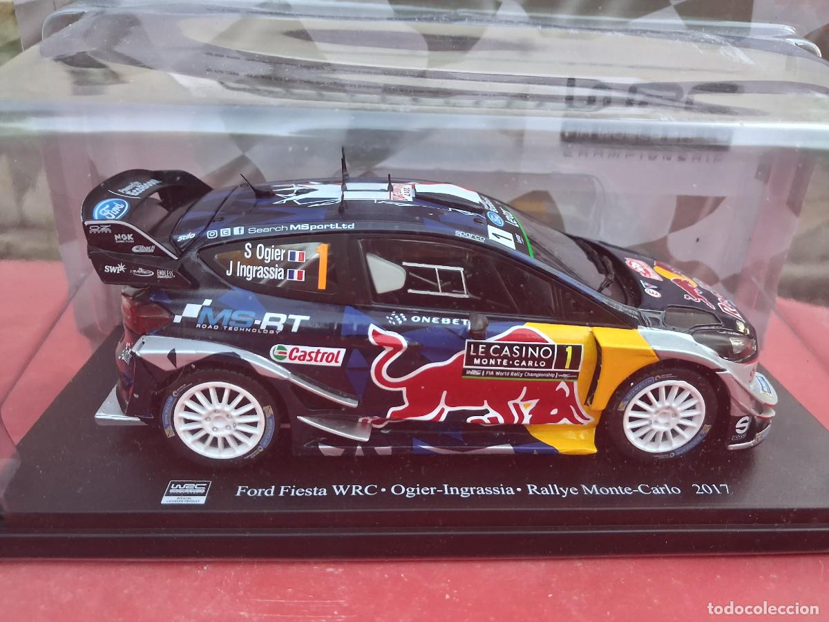 Coches a escala: PRECIOSO COCHE ESCALA 1:24 FORD FIESTA WRC RALLYE MONTE CARLO 2017 NUEVO EN BLISTER ORIGINAL