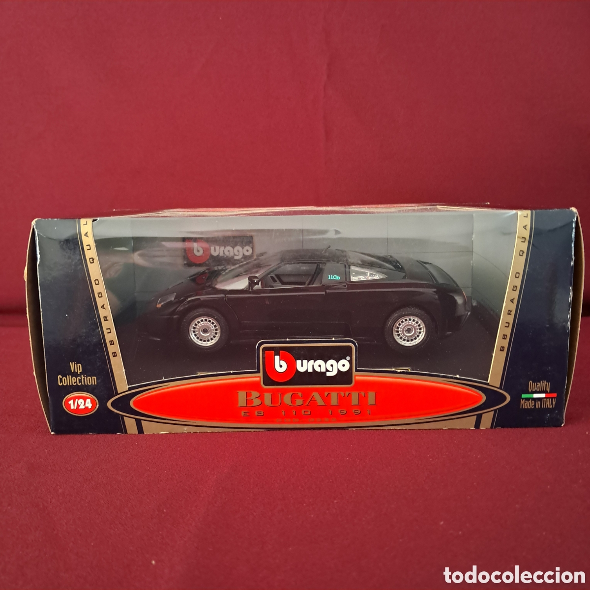 Modellautos: Antiguo Bugatti EB 110 1991, escala 1/24 de bBurago (burago). Fabricado en Italia, a&ntilde;o 1999