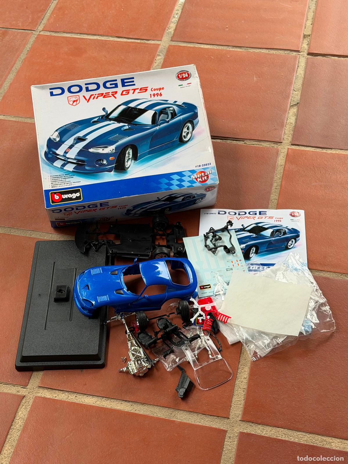 Coches a escala: MAQUETA METAL KIT VIPER GTS COUPE 1996 BURAGO 1:24