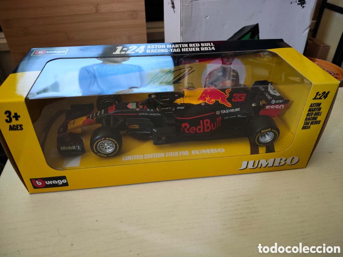 Coches a escala: Bburago Jumbo 1/24 Aston Mart&iacute;n Red Bull Racing TagHeuer RB14