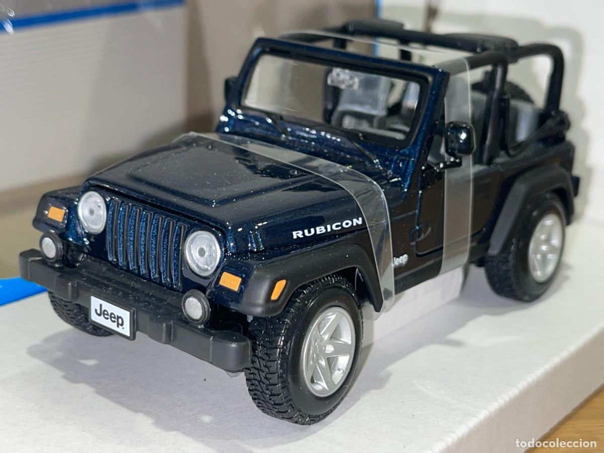 Model Cars: Todoterreno JEEP Wrangler Rubicon azul 1/27 die-cast metal 1:27 maisto Special Edition nuevo en caja