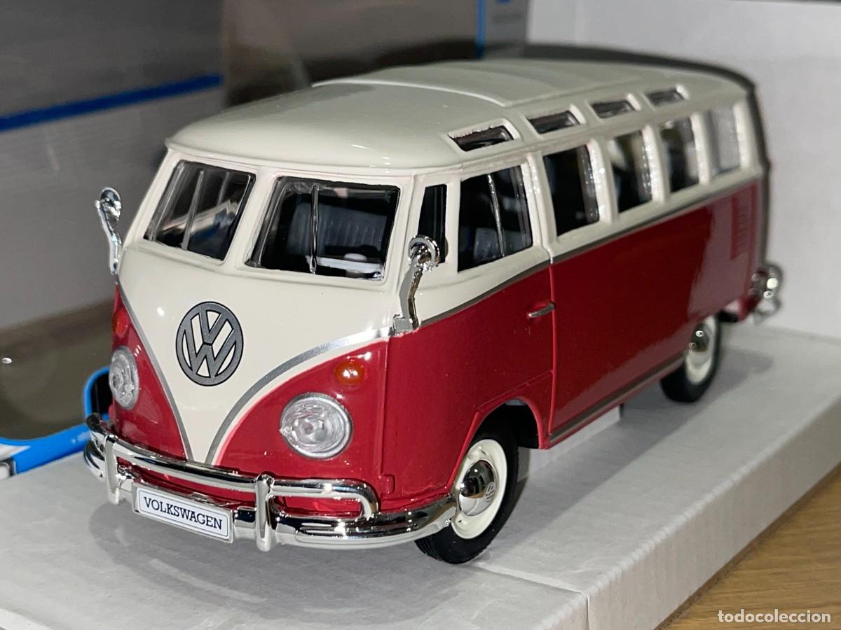 Coches a escala: Furgoneta VOLKSWAGEN Van Samba VW 1/25 die-cast metal 1:25 maisto Special Edition nuevo en caja