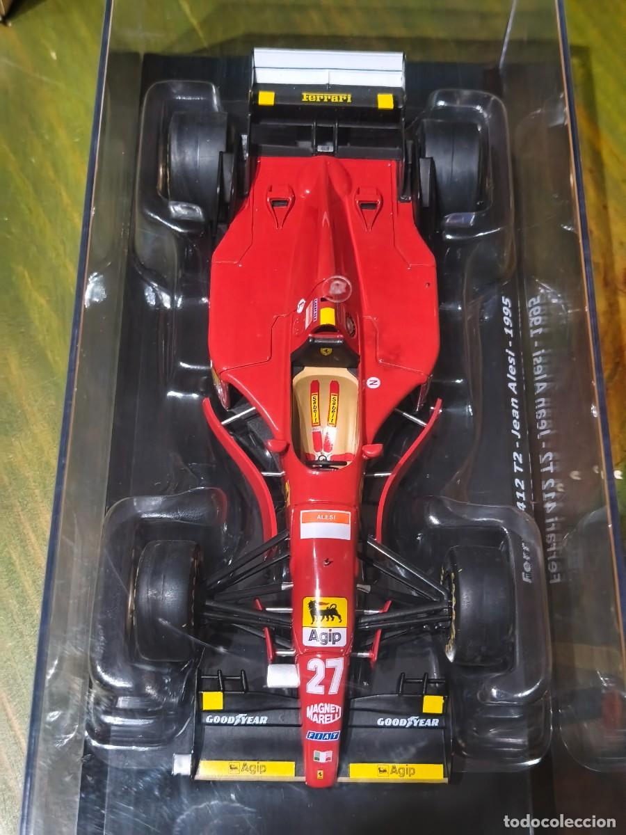 Coches a escala: FERRARI 412 T2 1995 JEAN ALESI FORMULA F1 1:24 SALVAT IXO