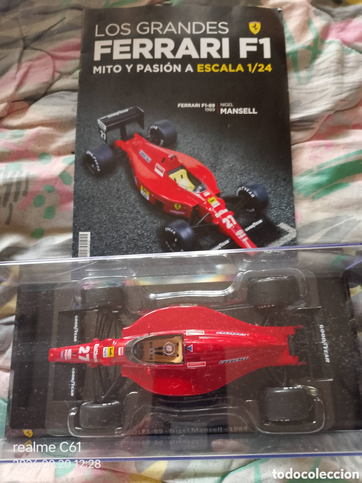 Coches a escala: Planeta ALTAYA Los grandes de FERRARI #18 f&oacute;rmula 1 ech 1/24 Coche F1-89 Nigel Mansell con fasc&iacute;culo