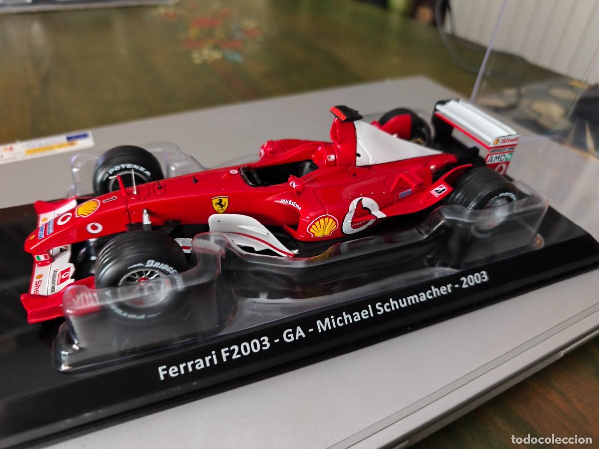 Coches a escala: Ferrari F2003 GA Michael Schumacher 2003. Escala 1/24. Campe&oacute;n del Mundo.