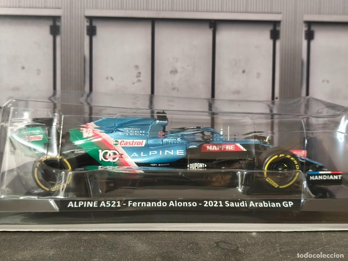 Coches a escala: Formula 1. Alpine A521. F. Alonso-Arabia Saud&iacute; GP 2021. Escala 1/24. Leer bien descripci&oacute;n