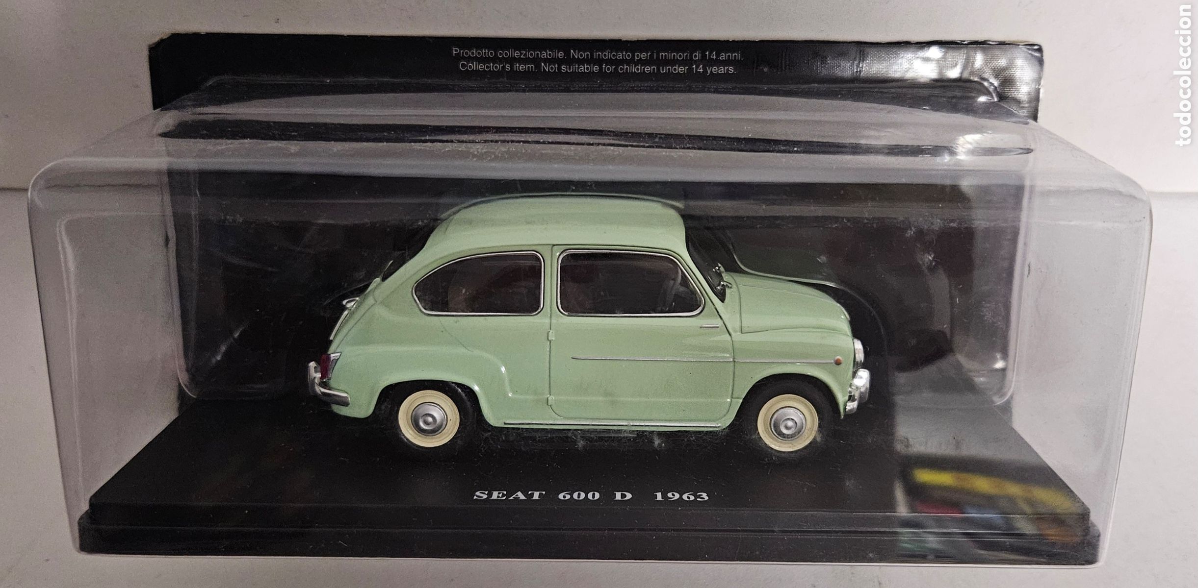 Model Cars: SEAT 600 D 1963 escala 1:24 Salvat Coches Inolvidables die-cast metal 1/24