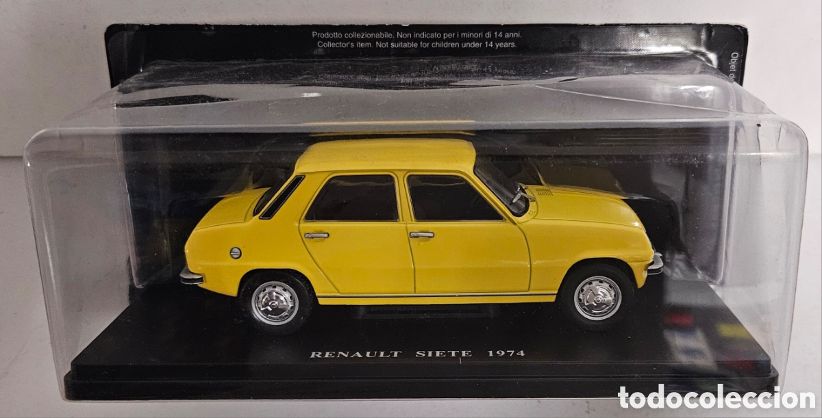 Model Cars: RENAULT SIETE 1974 escala 1:24 Salvat Coches Inolvidables die-cast metal 1/24