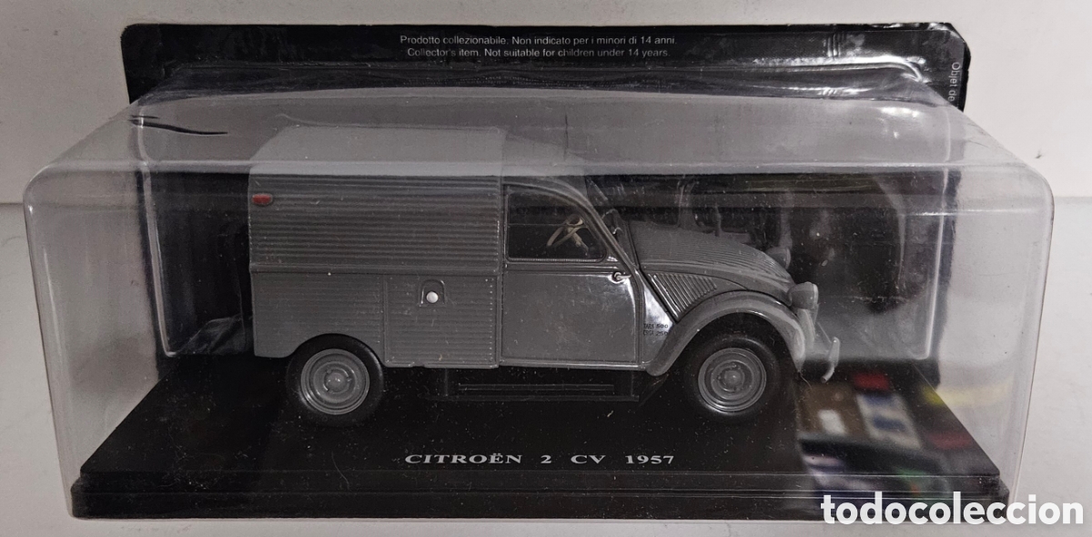 Model Cars: CITRO&Euml;N 2 CV 1957 escala 1:24 Salvat Coches Inolvidables die-cast metal 1/24