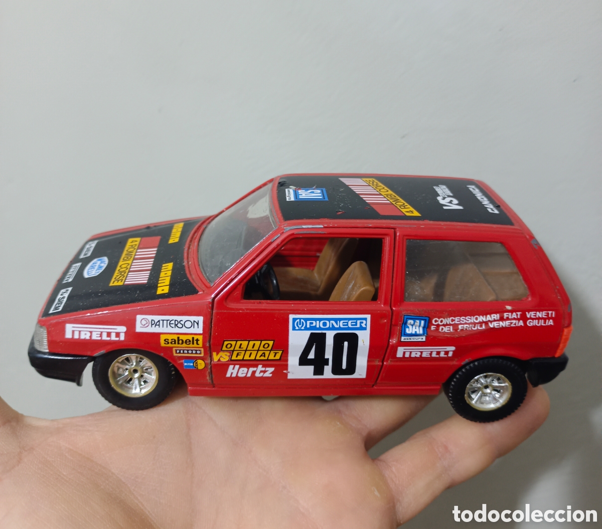 Coches a escala: Fiat 1 turbo , Fiat uno turbo burago escala 1/24 , 1:24