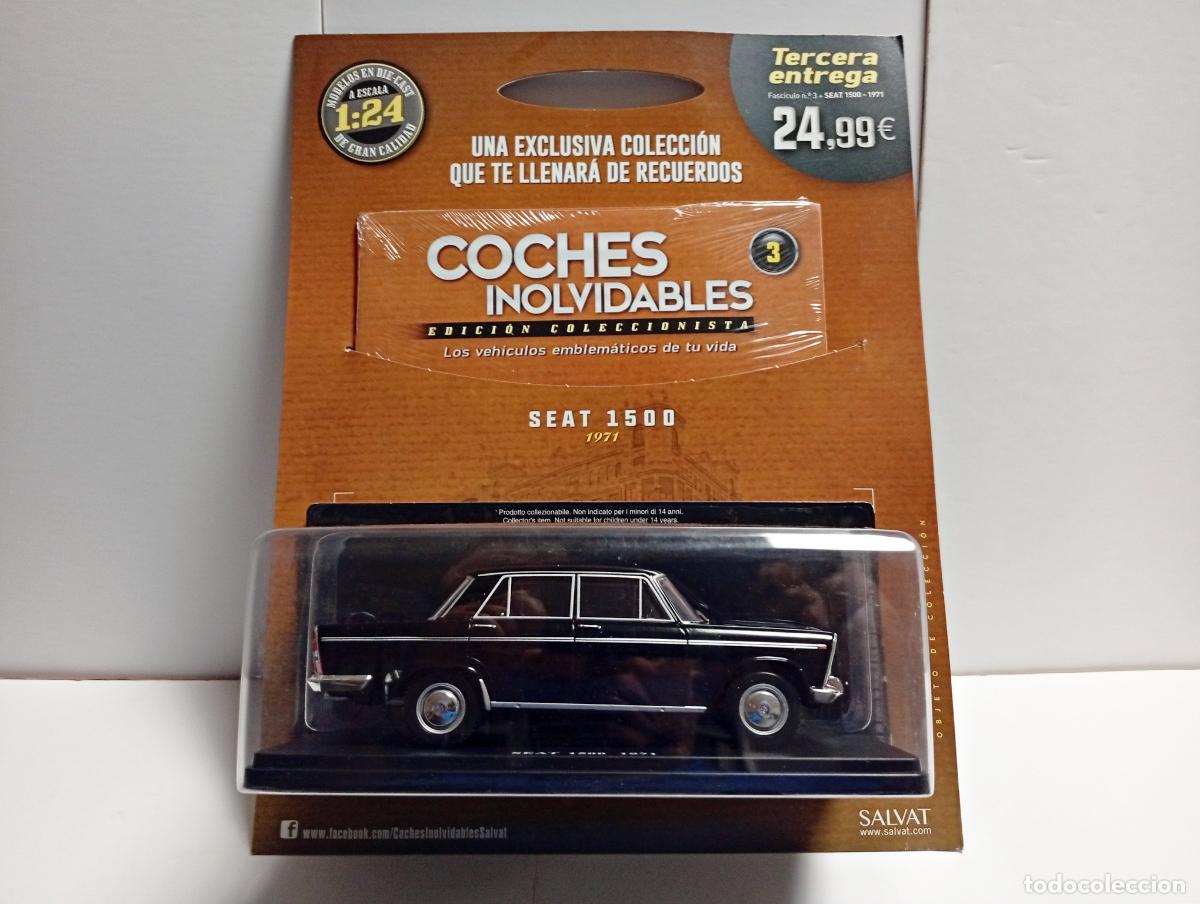 Coches a escala: SEAT 1500 1971 COCHES INOLVIDABLES N&ordm; 3 SALVAT 1:24 EDICI&Oacute;N COLECCIONISTA COCHE CAR MALAGA BIFARO