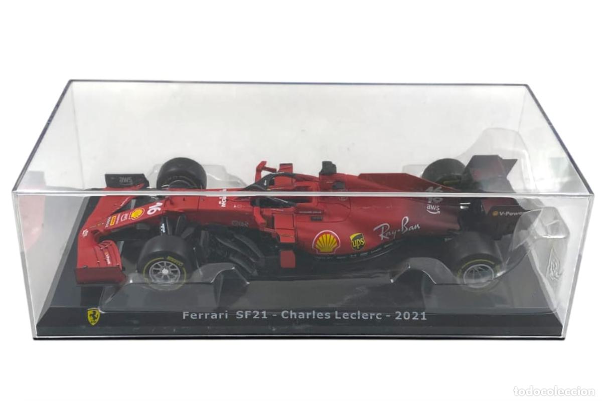 Auto in scala: Ferrari SF21 Charles Leclerc 2021 Season (1:24 Scale) coche de Formula 1, F1 car, F-1 cars. New