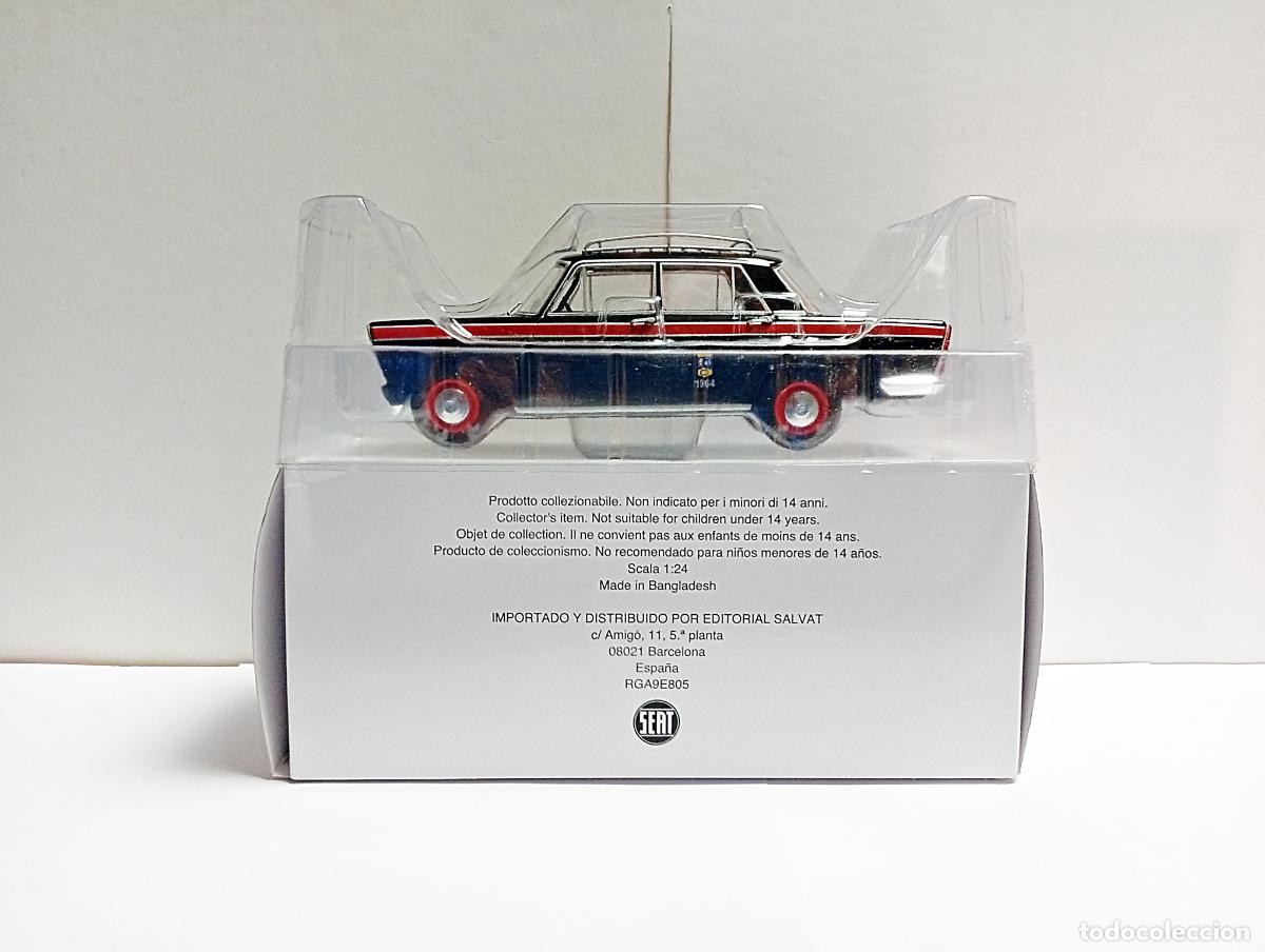 Voitures &agrave; l'&eacute;chelle: SEAT 1500 TAXI DE MADRID COCHES INOLVIDABLES SALVAT 1:24 COCHE SUSCRIPTORES MONOFARO SP 1964 ESCUDO