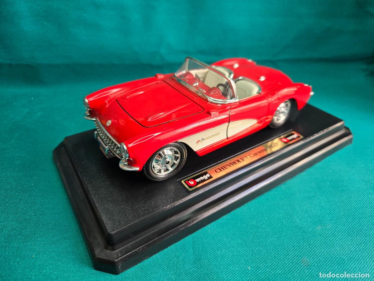 Coches a escala: COCHE A ESCALA 1/24 , CHEVROLET CORVETTE 1957 , BURAGO
