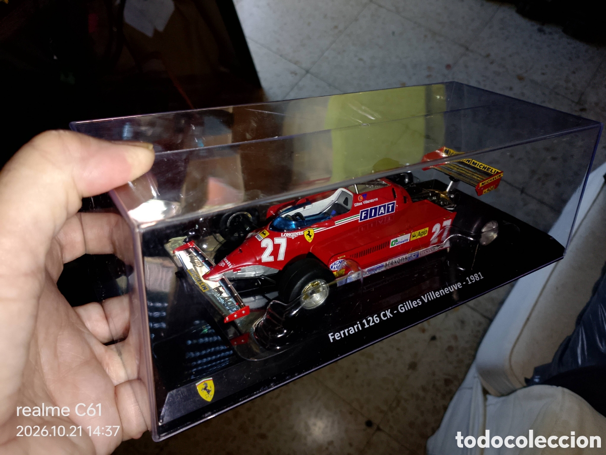 Coches a escala: Planeta DeAgostini FERRARI F1 CARS ech 1/24 coche monoplaza 126 CK Gilles Villeneuve GP M&oacute;naco 1981