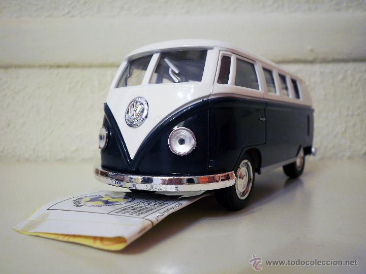 Coches a escala: Volkswagen Classical Bus 1962 (azul) - Foto 3 - 51552253