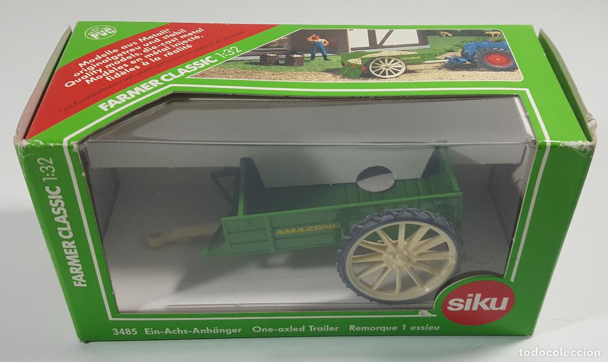 Coches a escala: SIKU FARMER CLASSIC 1:32 REF 3485 REMOLQUE DE UN EJE AMAZONE, NUEVO CON CAJA