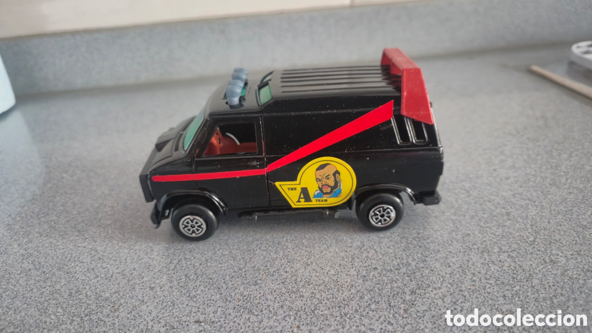 Coches a escala: Furgoneta original de juguete de Guisval del Equipo A en muy buen estado. A&ntilde;os 80. Mide 12 x 5 cent&iacute;
