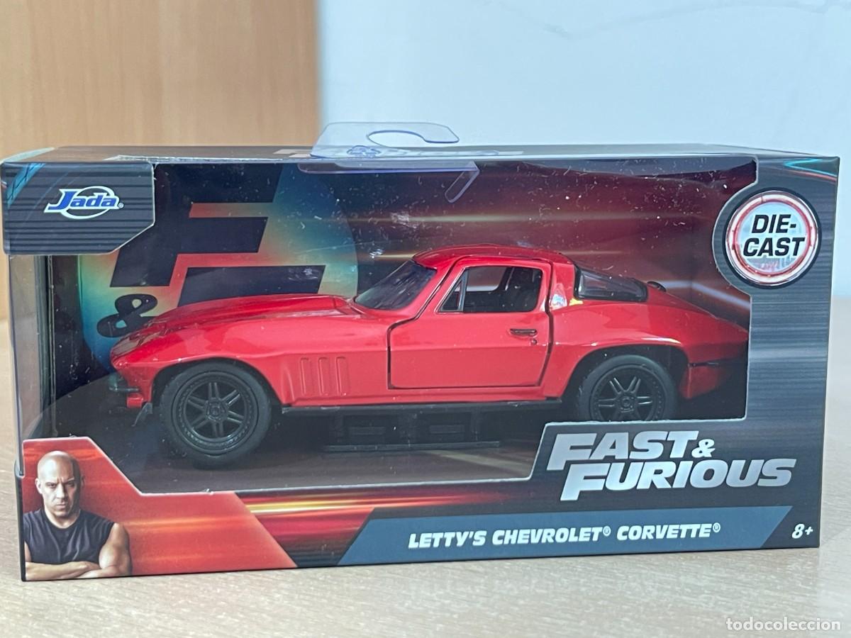 Coches a escala: Coche Letty&acute;s CHEVROLET CORVETTE Fast & Furious Vin Diesel Dom Toretto 1:32 die-cast metal car