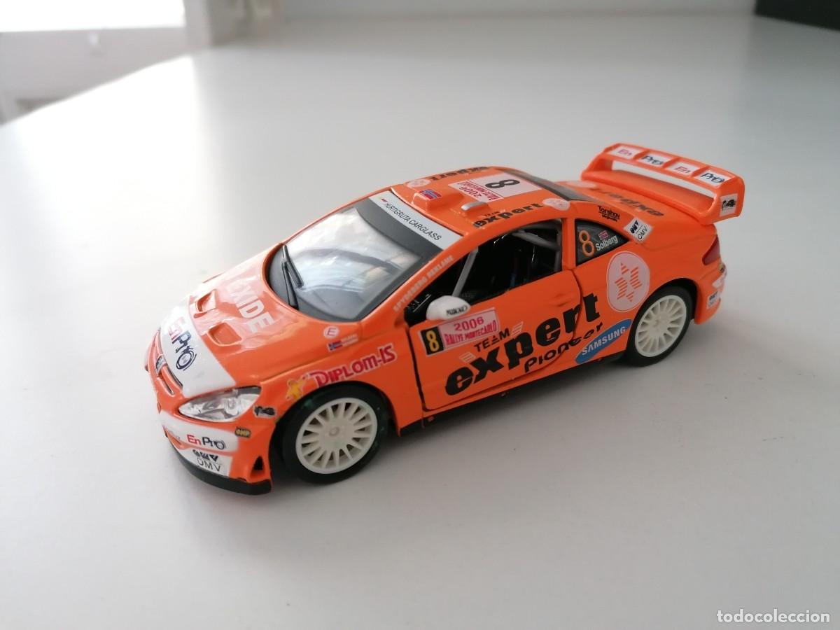 Coches a escala: Burago 1/32 Peugeot 307 WRC Rally Montecarlo 2006 Solberg Buen Estado