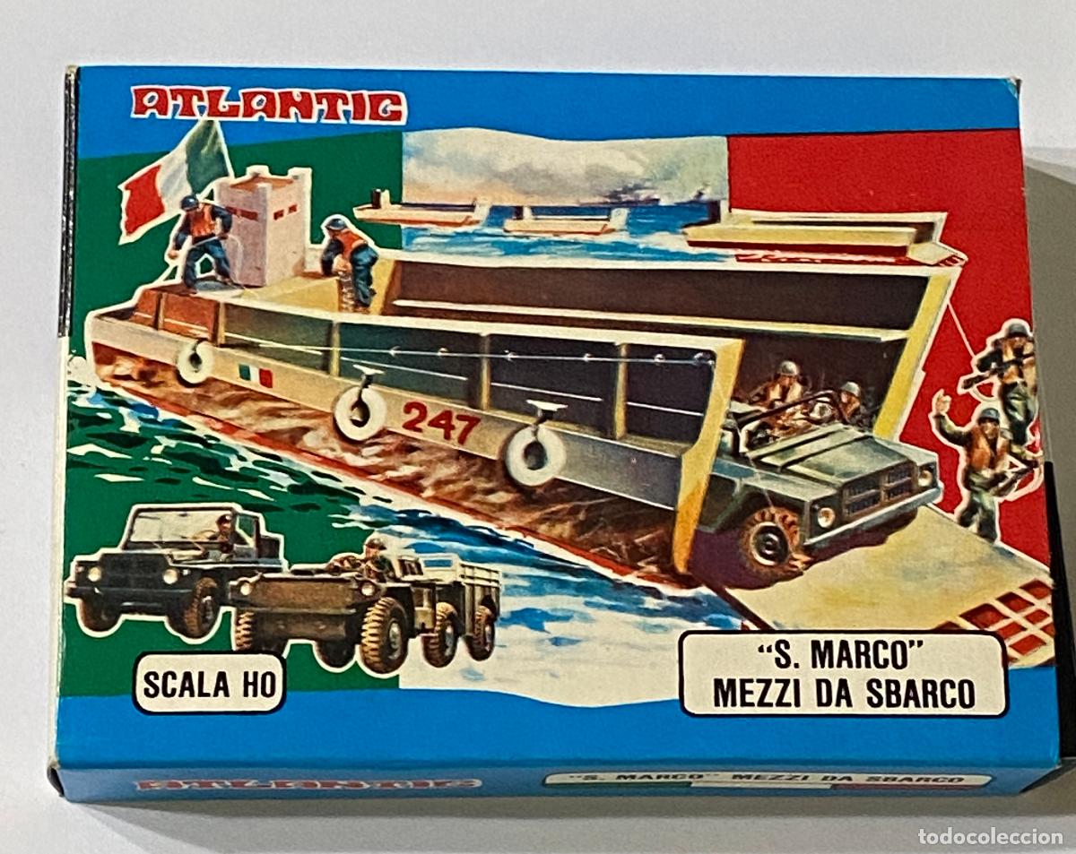 Coches a escala: Soldatini Atlantic 9016 S. Marco Mezzi da Sbarco Scala HO Anni 70 Box - Atlantic