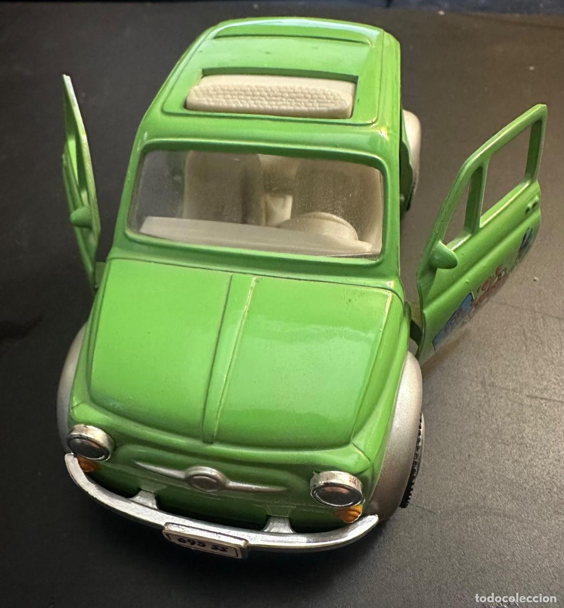 Coches a escala: Fiat 500 escala 1:32 verde claro
